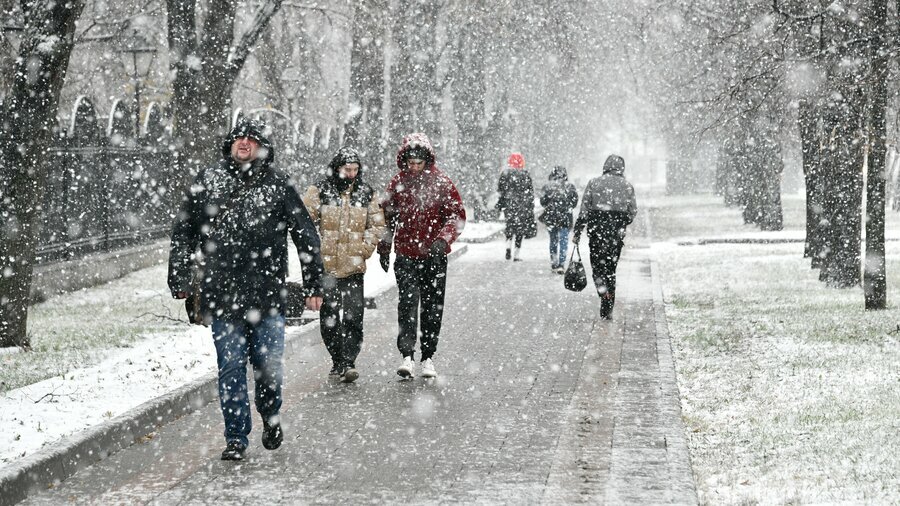 В субботу 20 ноября Центральную Россию ждет сильнейший снегопад за всю историю метеонаблюдений